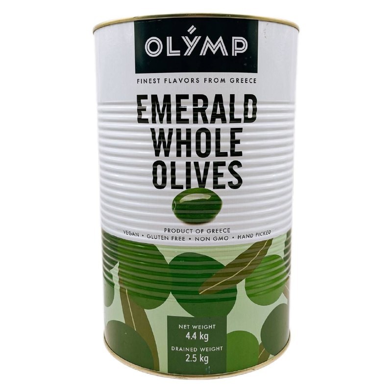 Оливки ИЗУМРУДНЫЕ Халкидики Olymp, Греция, жест.банка, 2.5кг