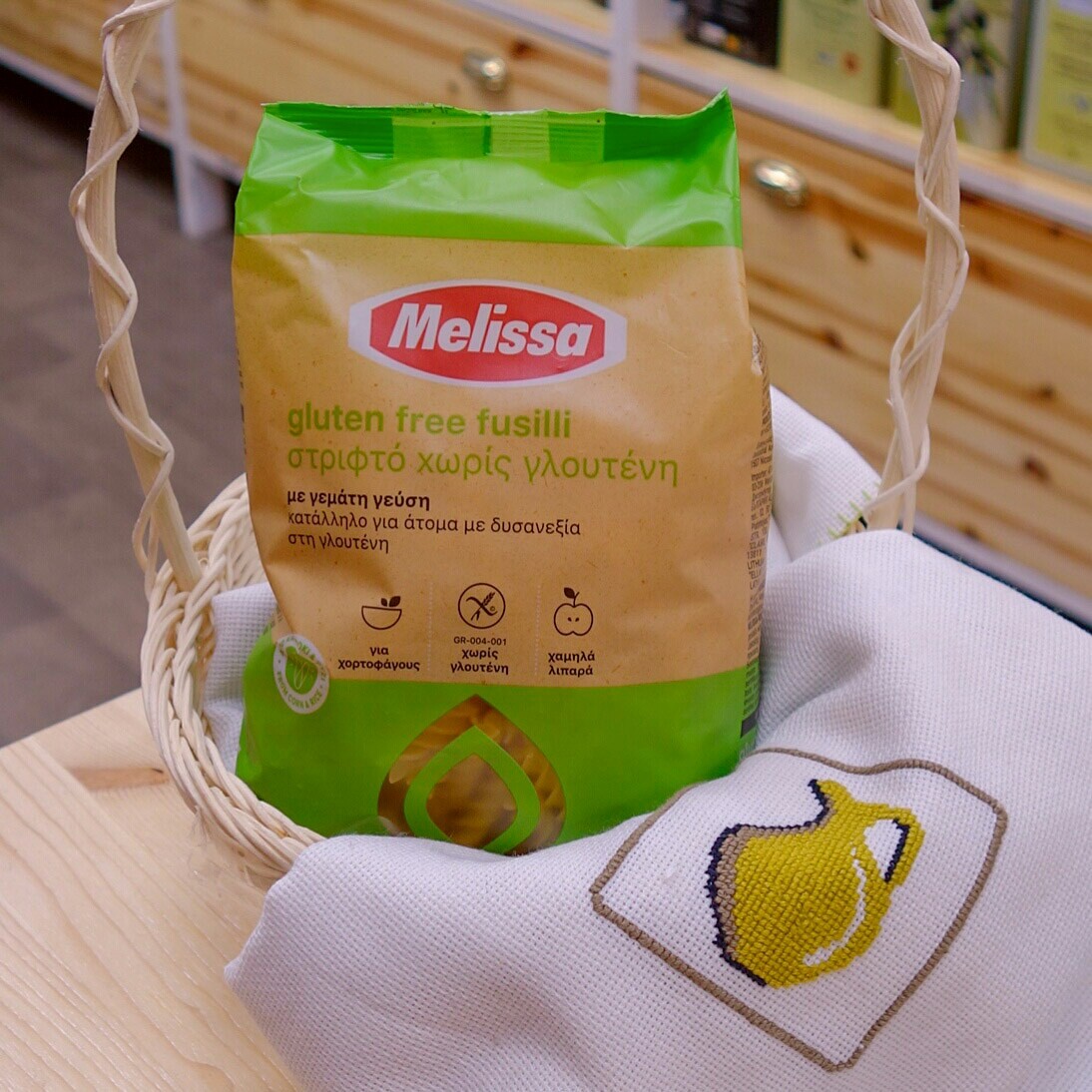 ПАСТА ФУЗИЛЛИ БЕЗ ГЛЮТЕНА MELISSA PRIMO GUSTO, ГРЕЦИЯ, 500Г