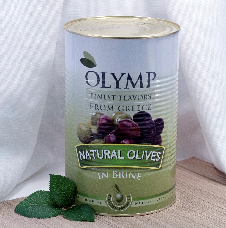 Оливки зеленые без косточки в рассоле Olymp, жест.банка, 2кг