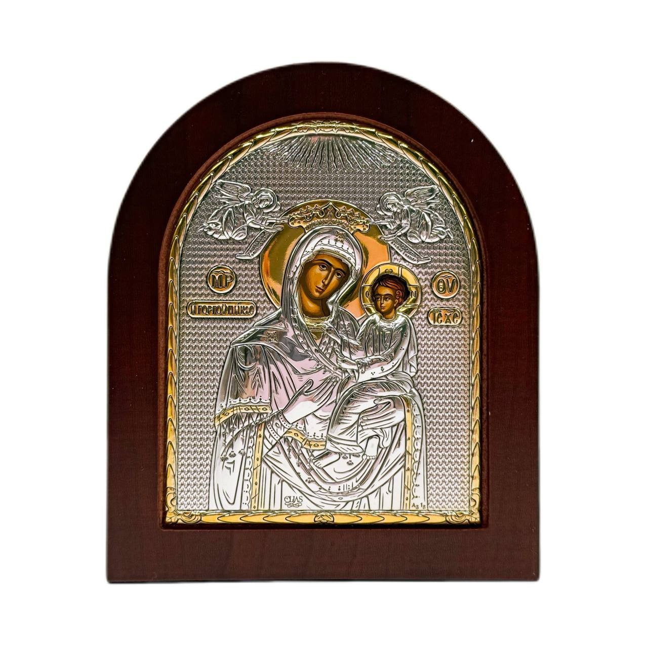 Икона "Скоропослушница" (110х130 мм), серебро, Греция