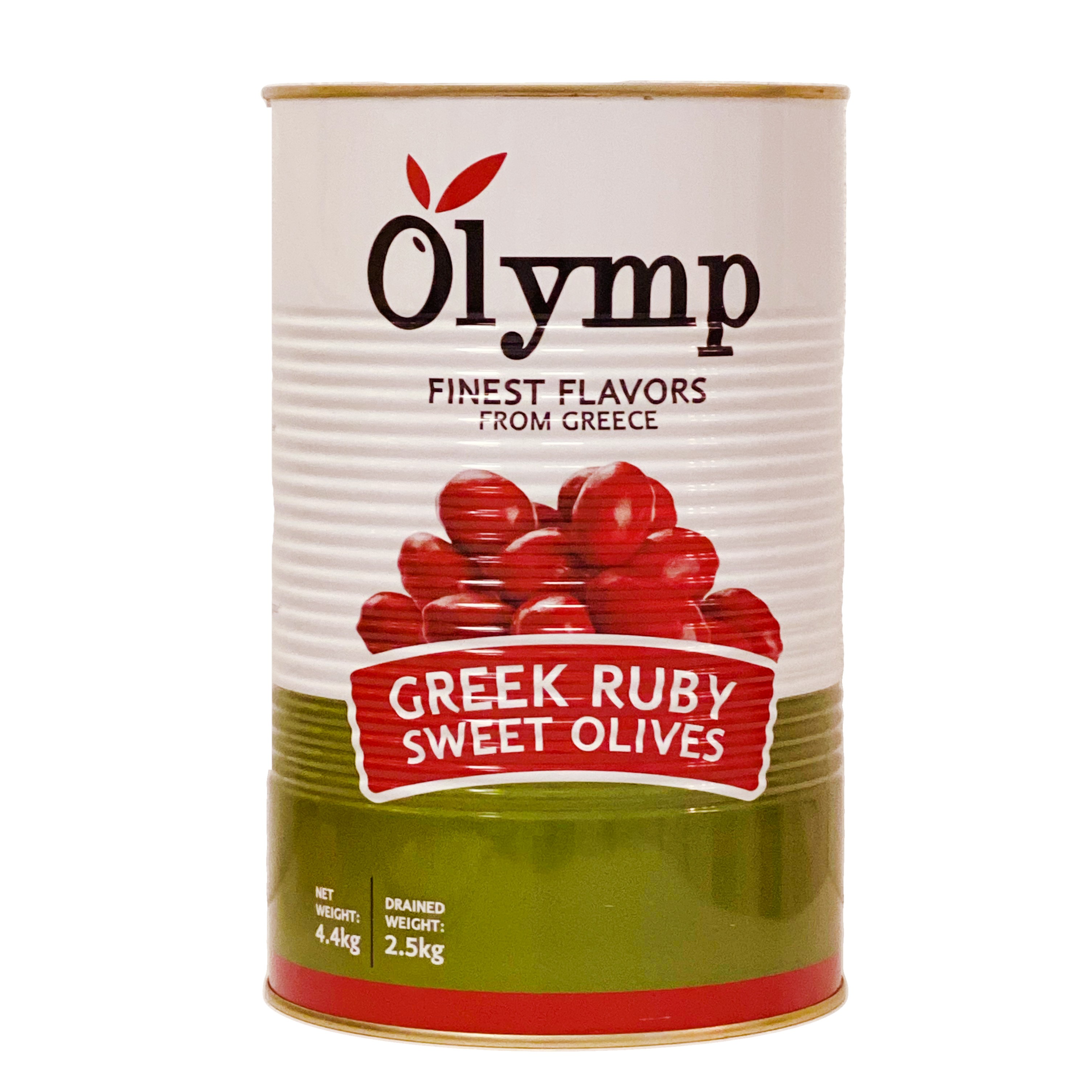 Оливки красные с косточкой в рассоле Olymp, жест.банка, 2.5кг