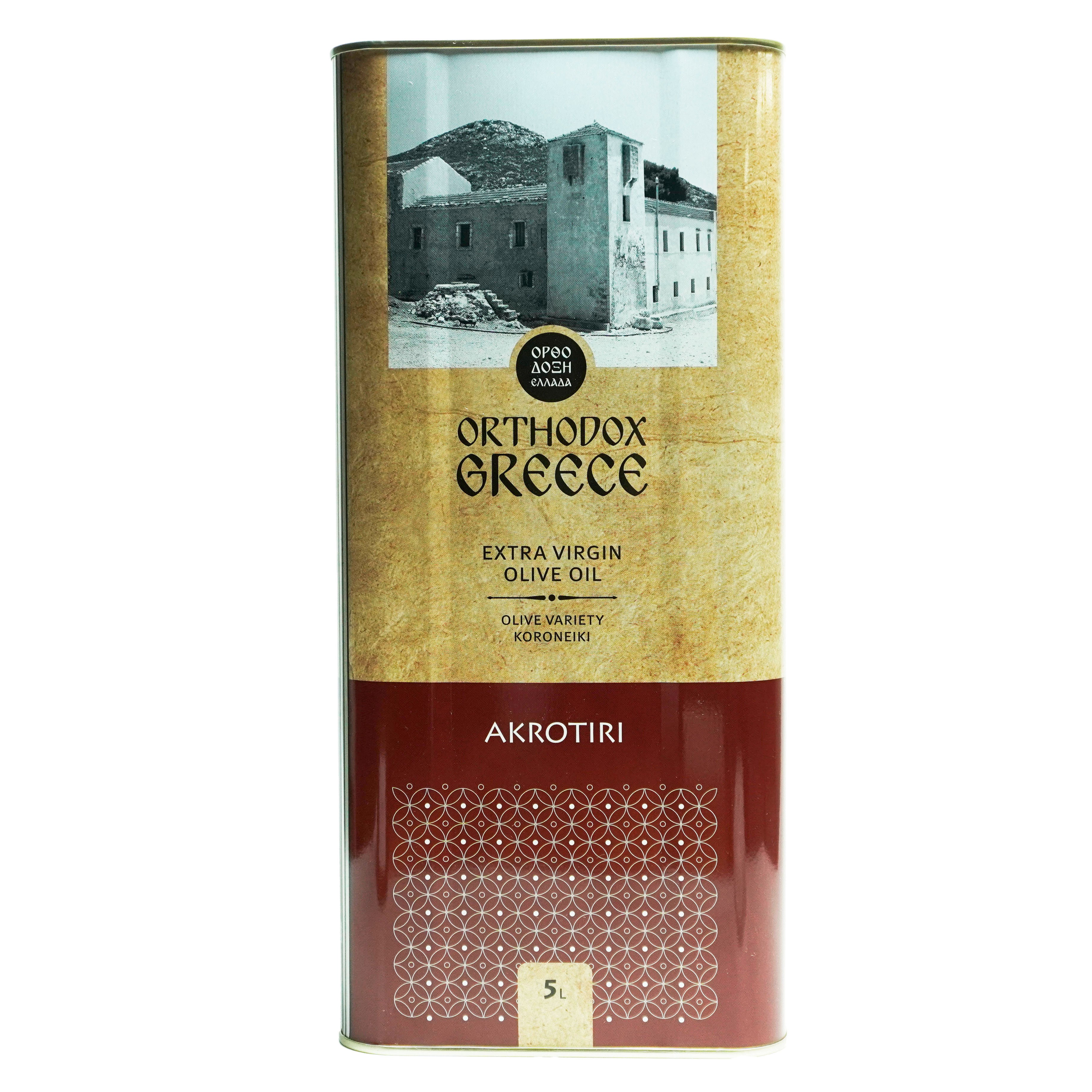 ОЛИВКОВОЕ МАСЛО AKROTIRI, О.КРИТ, ГРЕЦИЯ, ЖЕСТ.БАНКА, 5Л
