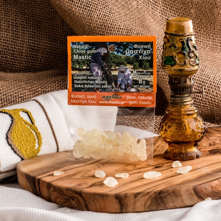 МАСТИКА ОСТРОВА ХИОС (СРЕДНИЕ КУСОЧКИ), ГРЕЦИЯ, 8Г