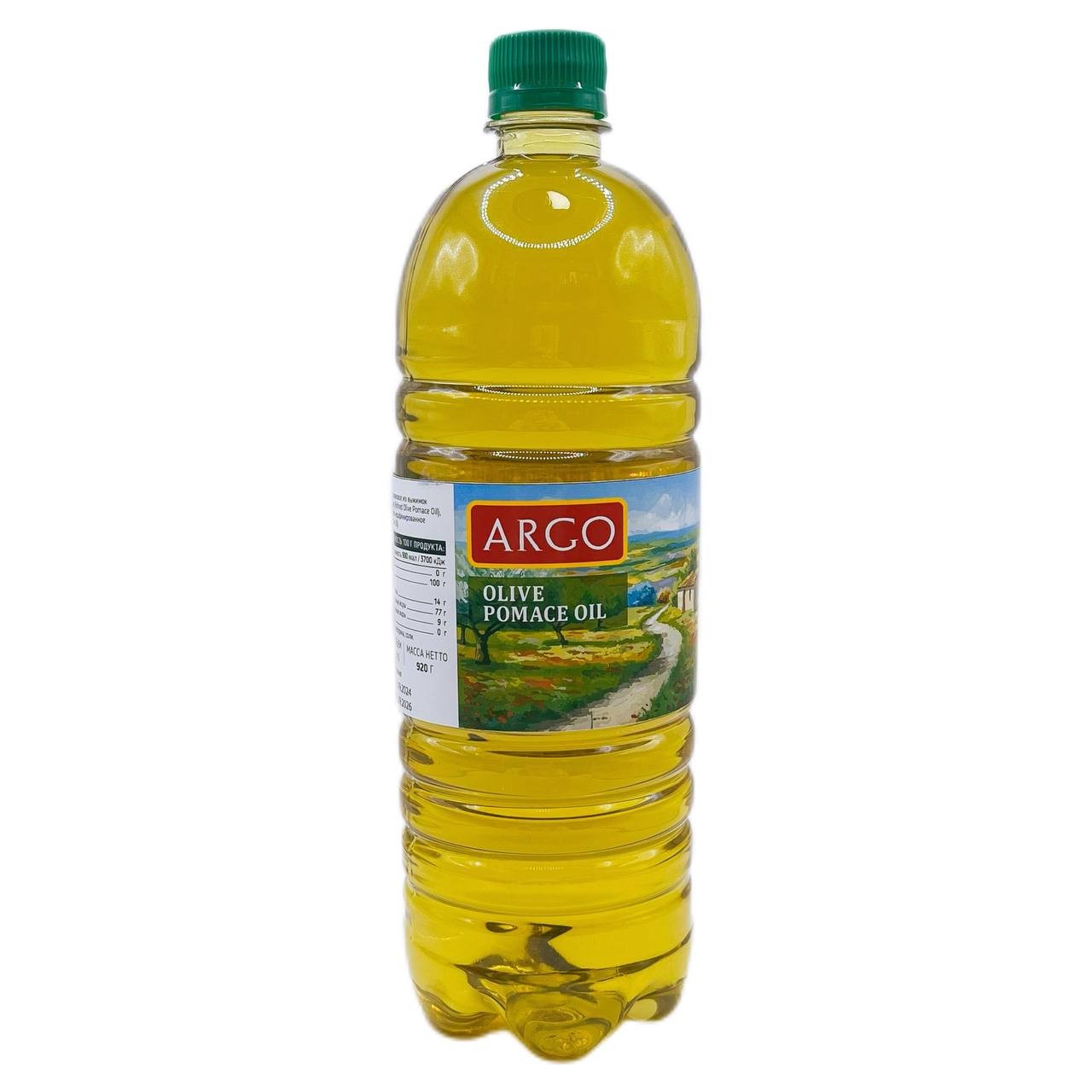 Оливковое масло рафинированное Argo, Греция, пласт.бут., 1л