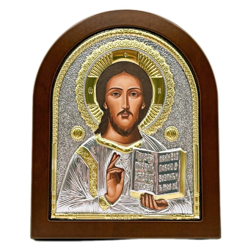 Икона "Спаситель" (147х180 мм), Ярославский стиль, Греция