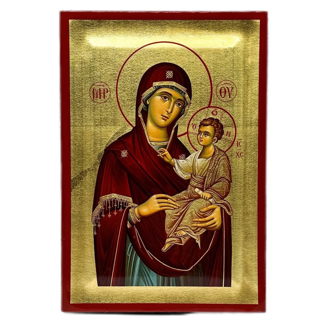 Икона Божья Матерь Казанская, 14х20 см, дерево, Греция